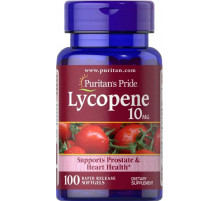 Лікопін Puritan's Pride Lycopene 10 мг 100 гел капс