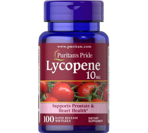 Лікопін Puritan's Pride Lycopene 10 мг 100 гел капс
