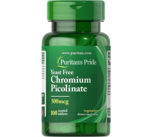 Піколінат хрому Puritan's Pride Chromium Picolinate 500 мкг 100 таб