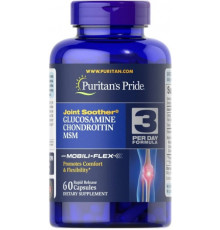 Глюкозамін хондроїтин і МСМ Puritan's Pride  Glucosamine Chondroitin MSM 60 капс