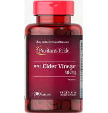 Яблучний оцет Puritan's Pride Apple Cider Vinegar 480 мг 200 таб