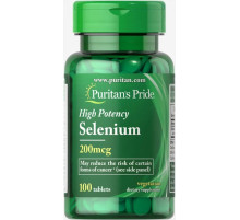 Селен (селениум) Puritan's Pride Selenium 200 мкг 100 таб