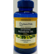 Олія вечірньої примули з ГЛК Puritan's Pride Evening Primrose Oil 1300 мг 60 капс