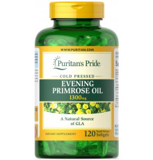 Олія вечірньої примули Puritan's Pride  Evening Primrose Oil 1300 мг 120 гел капс