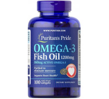 Омега-3 рыбий жир Puritan's Pride Omega-3 Fish Oil 1200 мг 100 капс