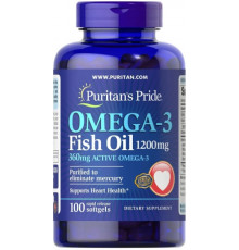 Омега-3 риб'ячий жир Puritan's Pride Omega-3 Fish Oil 1200 мг 100 капс