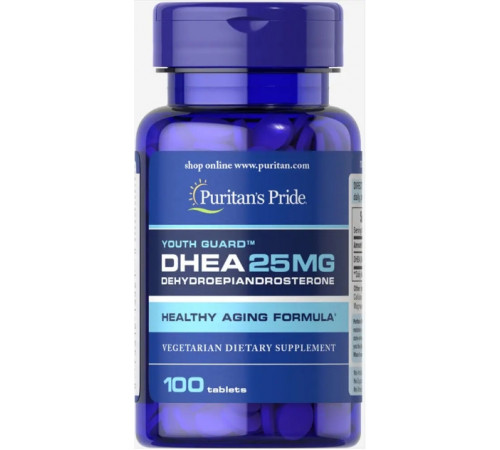 ДГЕА (дегідроепіандростерон) Puritan's Pride DHEA 25 мг 100 таб