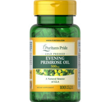Масло вечерней примулы Puritan's Pride Evening Primrose Oil 500 мг 100 гел капс