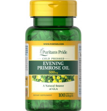 Олія вечірньої примули Puritan's Pride Evening Primrose Oil 500 мг 100 гел капс