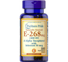 Вітамін Е Puritan's PrideVitamin E 400 МЕ 100 гел капс