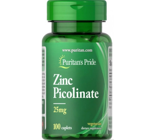 Цинк піколінат Puritan's Pride Zinc Picolinate 25 мг 100 капс