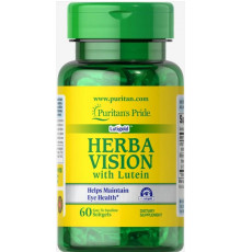 Лютеїн і чорниця для зору Puritan's Pride Herbavision with Lutein and Bilberry 60 капс