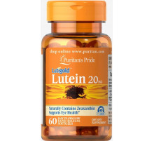 Лютеїн для зору з зеаксантином Puritan's Pride  Lutein with Zeaxanthin 20 мг 60 капс