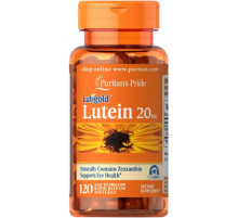 Лютеин с зеаксантином для зрения Puritan's Pride Lutein 20 мг 120 гел капс
