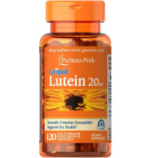 Лютеїн з зеаксантином для зору Puritan's Pride Lutein 20 мг 120 гел капс