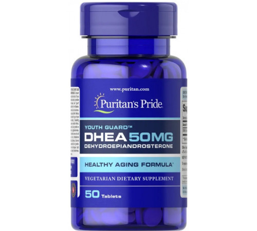 ДГЕА Дегідроепіандростерон Puritan's Pride DHEA 50 мг 50 таб