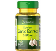 Часник (екстракт чеснока без запаха) Puritan's Pride Odorless Garlic 1000 мг 100 капс
