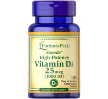 Вітамін Д3 для імутету Puritan's Pride Vitamin D3 1000 МЕ 100 капс