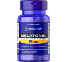 Мелатонін Puritan's Pride Melatonin 5 мг 120 таб