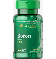 Бор Puritan's Pride  Boron3 мг100 таб