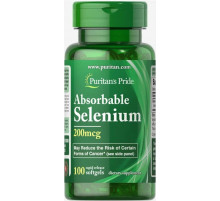 Селен Puritan's Pride Absorbable Selenium 200 мкг 100 гел капс