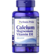 Кальцій Магній Вітамін Д Puritan's Pride Calcium Magnesium with Vitamin D 120 капс