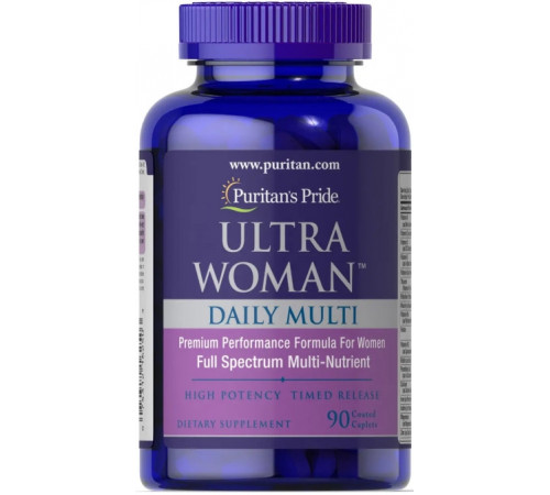 Мультивітаміни для жінок Puritan's Pride Woman ™ Daily Multi Timed 90 таб