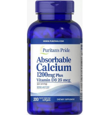 Кальцій Д3 Absorbable Pride Absorbable Calcium with Vitamin D3 1200 мг/1000 МЕ 200 капс