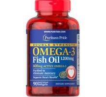 Омега-3 рыбий жир Puritan's Pride Omega-3 Fish Oil 1200/600 мг 90 капс