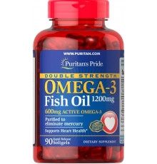 Омега-3 риб'ячий жир Puritan's Pride Omega-3 Fish Oil 1200/600 мг 90 капс