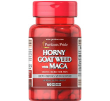 Горянка і Мака Puritan's Pride Horny Goat Weed with Maca 500 мг/75 мг 60 капс