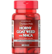 Горянка і Мака Puritan's Pride Horny Goat Weed with Maca 500 мг/75 мг 60 капс