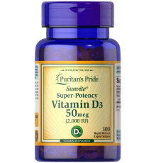 Витамин Д3 (хокальциферол) Purita's Pride Vitamin D3 2000 МЕ 100 капс