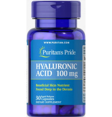 Гіалуронова кислота для суглобів Puritan's Pride Hyaluronic Acid 100 мг 30 капс