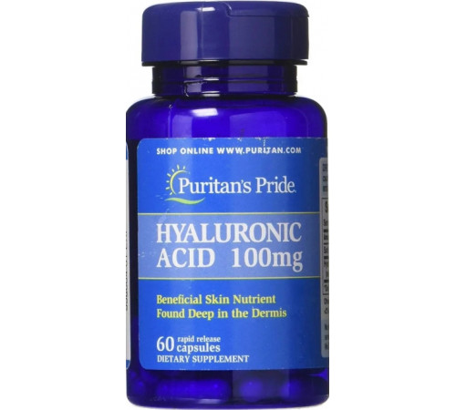 Гіалуронова кислота Puritan's Pride  Hyaluronic Acid 100 мг 60 капс