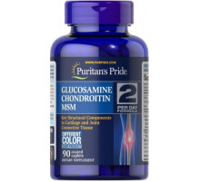 Глюкозамин хондроитин и МСМ Puritan's Pride Triple Strength Glucosamine Chondroitin & MSM 90 таб
