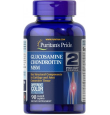 Глюкозамін хондроїтин і МСМ Puritan's Pride Triple Strength Glucosamine Chondroitin & MSM 90 таб