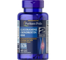 Глюкозамин хондроитин и МСМ Puritan's PrideTriple Strength Glucosamine Chondroitin & MSM 60 таб