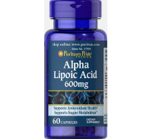 Альфа-липоевая кислота Puritan's Pride Alpha Lipoic Acid 600 мг 60 капс