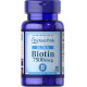 Біотин для укріплення волосся нігтів Puritan's Pride Biotin 7500 мкг 50 таб
