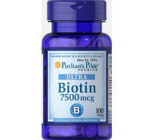 Біотин для волосся Puritan's Pride Biotin 7500 мкг 100 таб