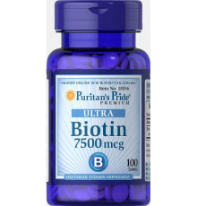 Біотин для волосся Puritan's Pride Biotin 7500 мкг 100 таб
