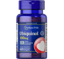 Убихинол для сердца Puritan's Pride Ubiquinol 100 мг 60 гел капс