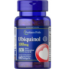 Убіхінол для сердця Puritan's Pride Ubiquinol 100 мг 60 гел капс