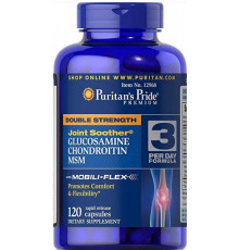 Глюкозамін хондроїтин і МСМ Glucosamine Puritan's Pride Glucosamine Chondroitin MSM  120 капс