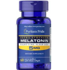 Мелатонін гормон сну Puritan's Pride Melatonin 5 мг 60 капс