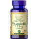 Витамин Д3 Puritan's Pride Vitamin D3 125 мкг (5000 МЕ) 200 капс