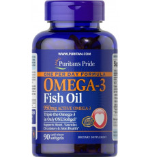 Омега-3  риб'ячий жир Puritan's PrideOmega-3 Fish Oil 1360 мг 90 капс