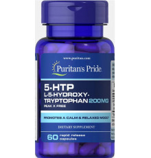 5-НТРдля нервової системи Puritan's Pride 5-НТР (Griffonia Simplicifolia) 200 мг 60 капс