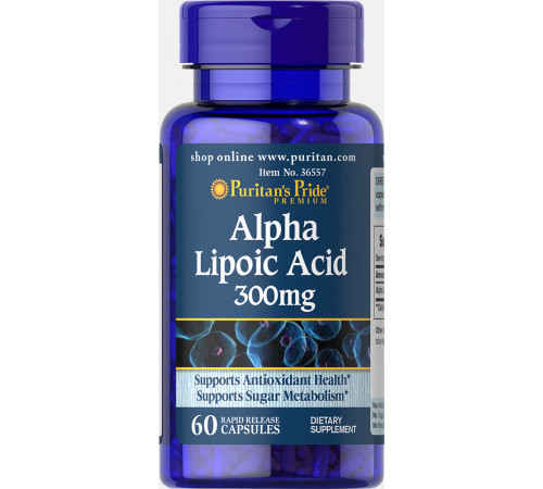 Альфа-ліпоєва кислота, Alpha Lipoic Acid, Puritan's Pride, 300 мг, 60 капсул Bio